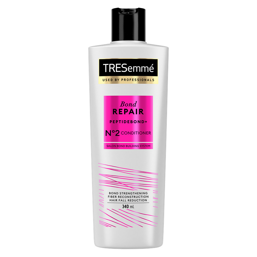 TRESEMME Bond Repair Conditioner 340ml Damaged Hair Repair Strengthening Nourishing Soft Smooth Silky Frizz Control Lightweight Healthy Shiny Manageable Hair Professional Salon Care Everyday Use - View 2 of 3
