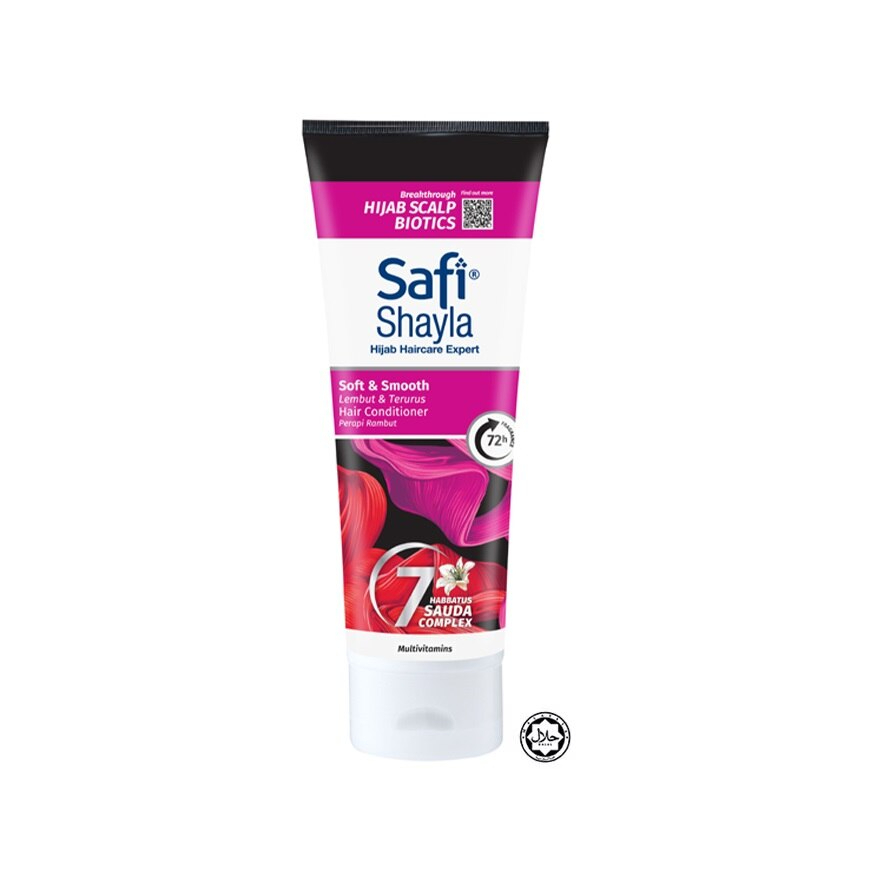 SAFI Shayla Soft & Smooth Conditioner 160g Nourishing Hair Care Moisturizing Soft Silky Smooth Frizz Control Lightweight Repair Damage Healthy Shiny Manageable Hair Everyday Use - View 2 of 3