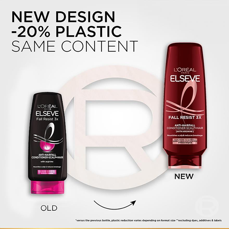 Elseve Fall Resist x3 Conditioner 265ml Anti Hair Fall Strengthening Nourishing Repair Damage Soft Smooth Silky Frizz Control Lightweight Healthy Shiny Manageable Hair Everyday Use - View 3 of 3