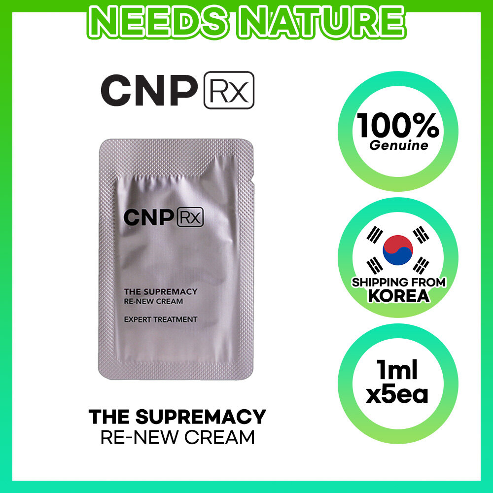 CNP RX The Supremacy Re New Cream 1ml x 5ea Premium Korean Anti Aging Moisturizer for Whitening Firming Lifting Hydrating Skin Care Sample Set for Smooth Radiant Youthful Skin - View 2 of 2