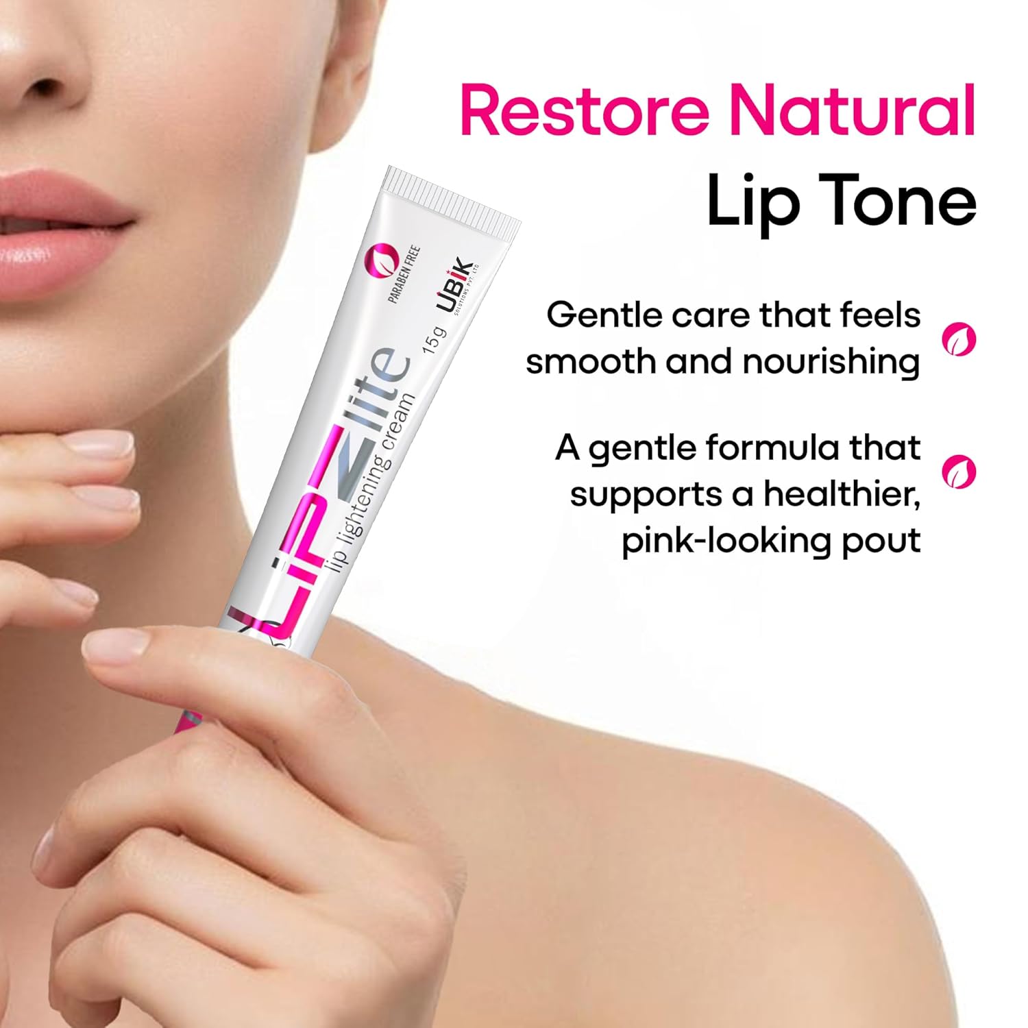 Lipzlite Lip Cream for Dark Lips | Helps Reduce Pigmentation & Discoloration | Moisturizes & Softens Lips - 15g Pack of 1 - View 5 of 6