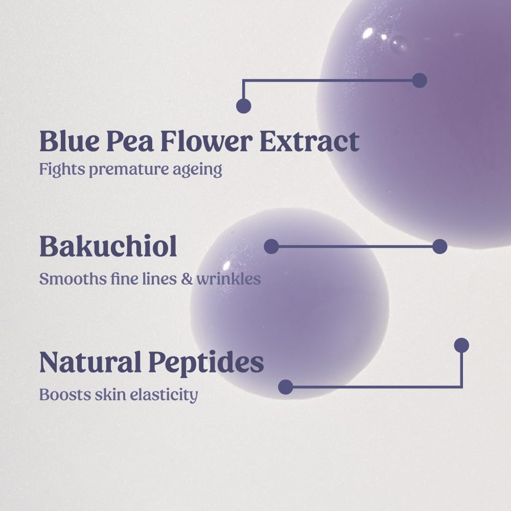 Vilvah Better Ageing Face Serum | Bakuchiol & Blue Pea Extract | Helps Reduce Fine Lines & Wrinkles | Firms, Hydrates & Strengthens Skin Barrier | Beginner-Friendly & Pregnancy-Safe | 20ml - View 4 of 5