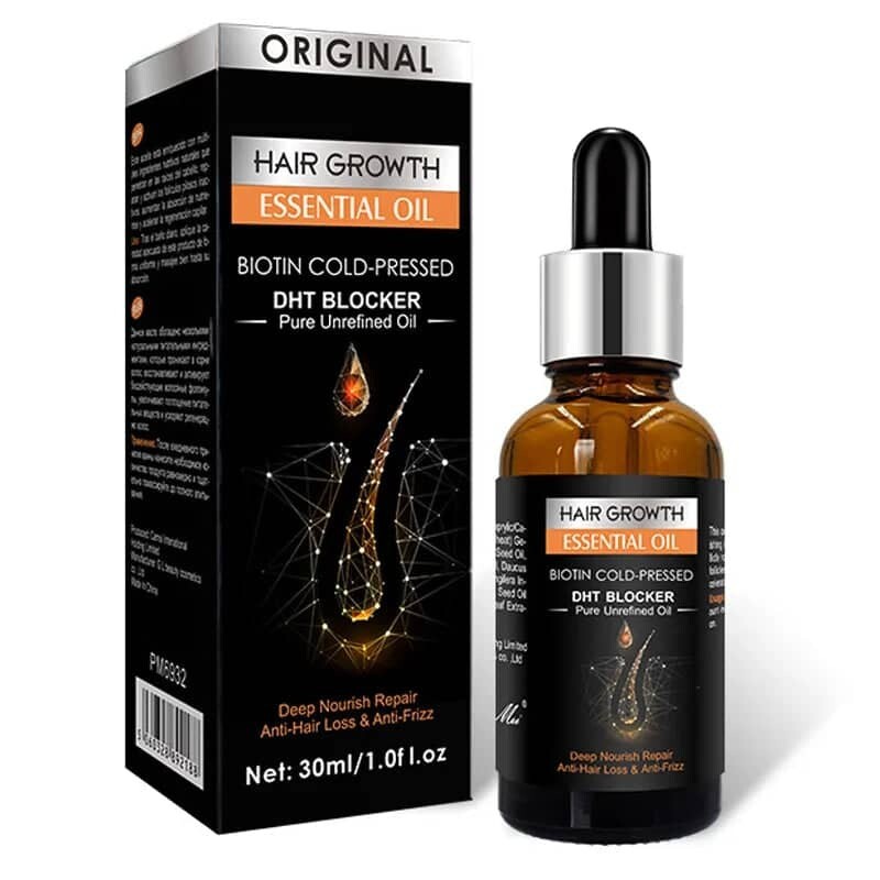 ORIGINAL HAIR GROWTH ESSENTIAL OIL BIOTIN COLD-PRESSED DHT BLOCKER Pure Unrefined Oil-30ml(FROM MALAYSIA) - View 2 of 4