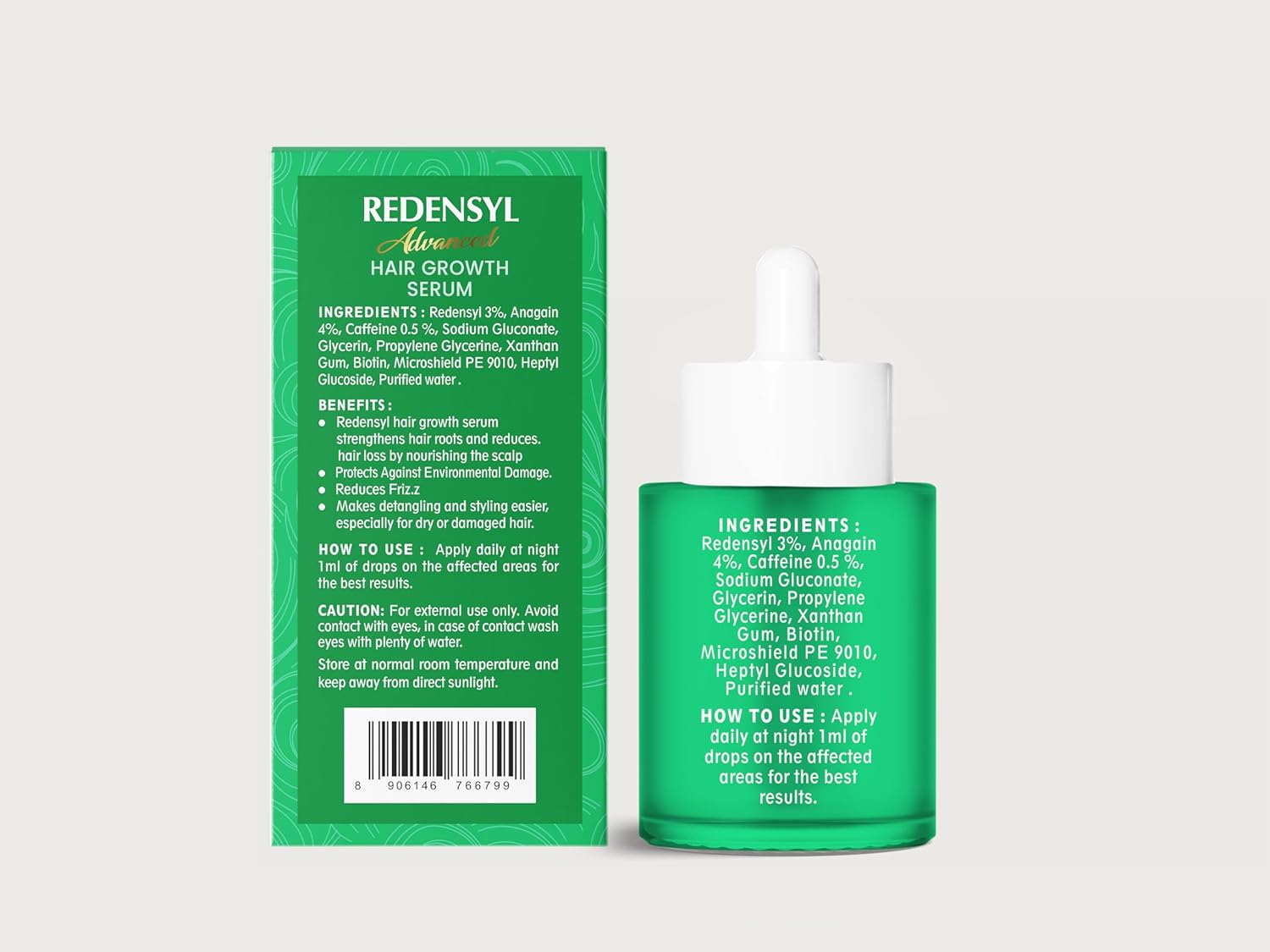 Lakshmi Krishna Naturals Advanced Hair Growth Serum 30 ml with Redensyl 3%, Anagain 4%, Baicapil 2% & Caffeine – Plant Based Serum to Stimulate Hair Regrowth, Support Hair Density & Scalp Care for Men & Women - View 6 of 6