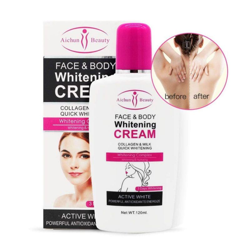 Aichun Beauty Face & Body Whitening Cream 120ml Korean Skincare Brightening Moisturizing Skin Tone Correcting Hydrating Nourishing Soft Smooth Radiant Skin Daily Face and Body Care - View 2 of 3