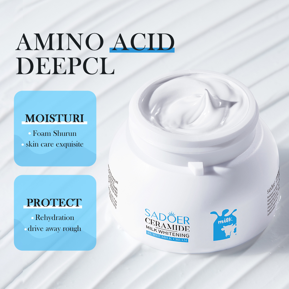 Rorec Sadoer Ceramide Milk Plus Whitening Burst Milk Cream 120g Korean Skincare Moisturizing Brightening Hydrating Spot Correcting Face Cream Soft Smooth Radiant Skin Tone Correcting Daily Use - View 3 of 3