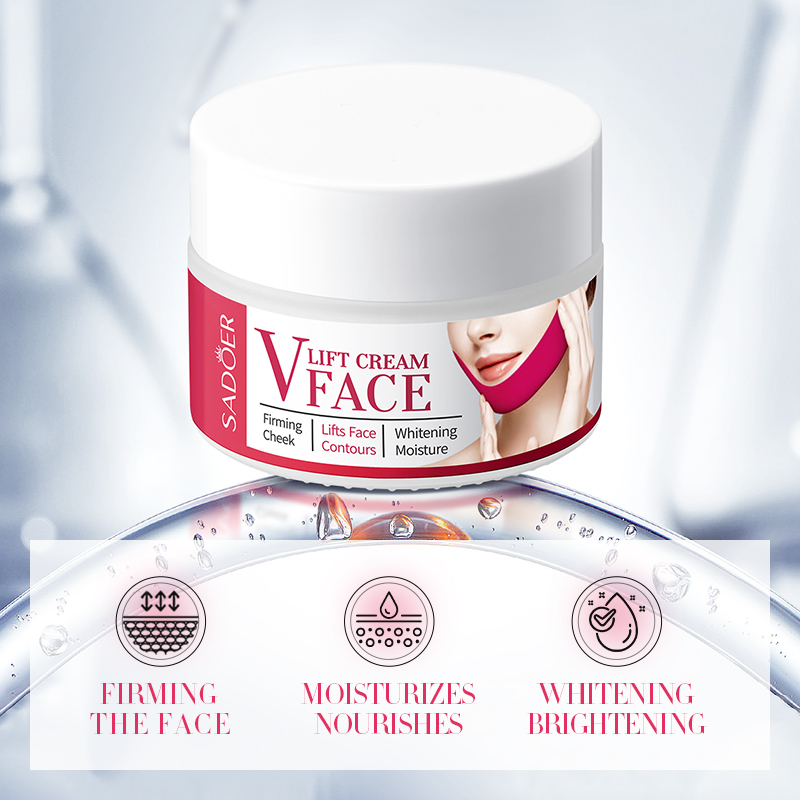 Rorec Sadoer V Face Lift Cream Collagen Firming Cheek Lift Contouring Whitening Moisturizing Nourishing Anti-Aging Hydrating Smooth Tightening Radiant Face Cream 30g Daily Skincare Use - View 2 of 3