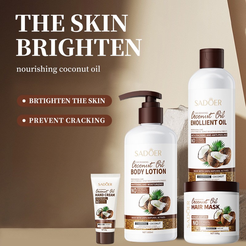 ROREC SADOER Nourishing Coconut Oil Hair Care Body Care Series Moisturizing Anti-Chapped Anti-Dandruff Smoothing-Hair Mask(FROM MALAYSIA) - View 3 of 4