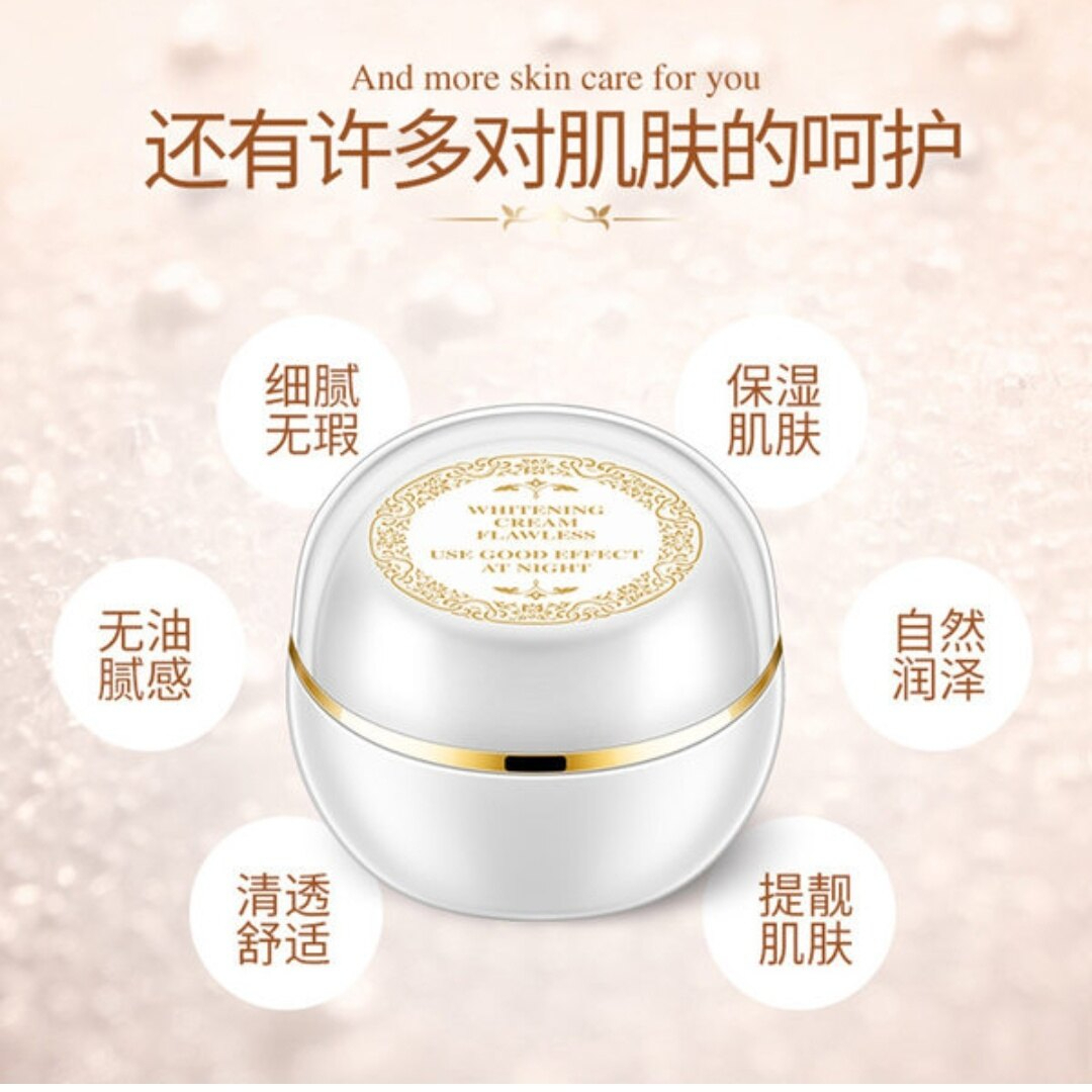 AABEAUTY Bioaqua Lady Flawless Whitening Cream 50g Hydrating Brightening Skin Tone Correcting Moisturizing Nourishing Soft Smooth Radiant Face Cream Anti-Aging Daily Skincare for Women - View 2 of 3