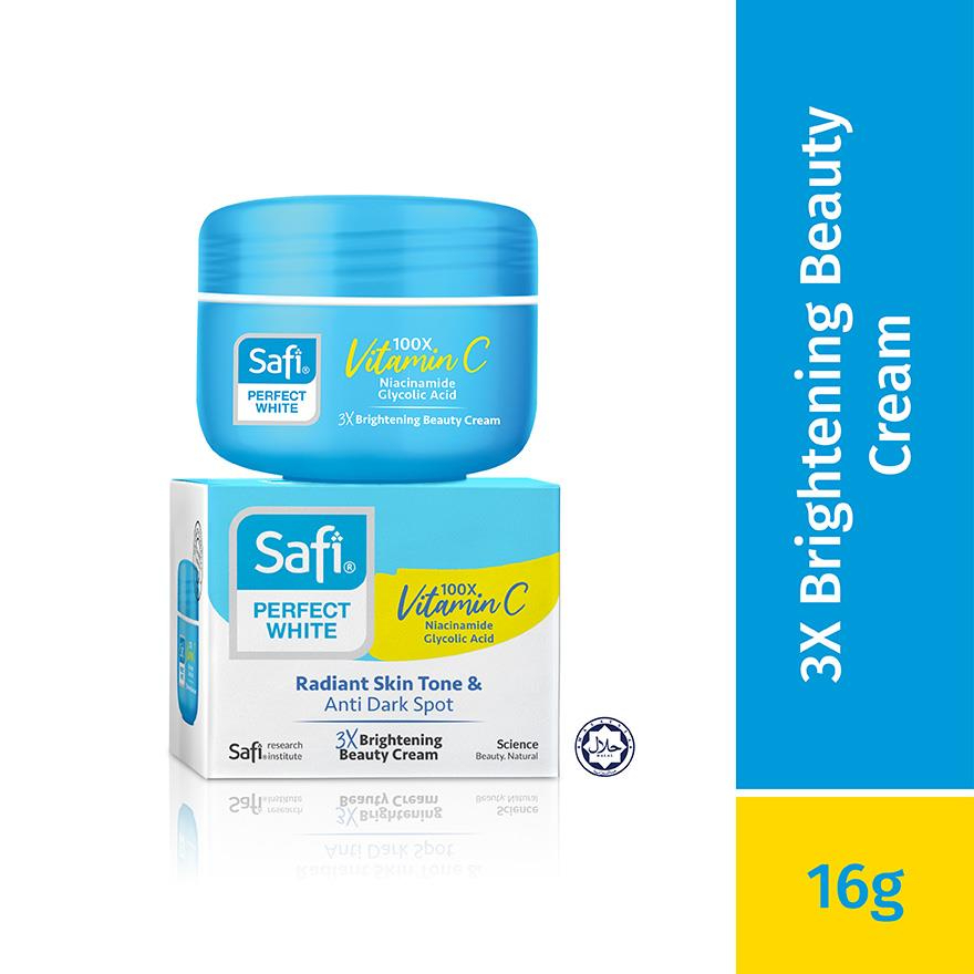 SAFI Perfect White 3X Brightening Beauty Cream 16g Hydrating Moisturizing Skin Tone Correcting Brightening Anti-Aging Nourishing Soft Smooth Radiant Face Cream Daily Skincare for Youthful Glow - View 3 of 3