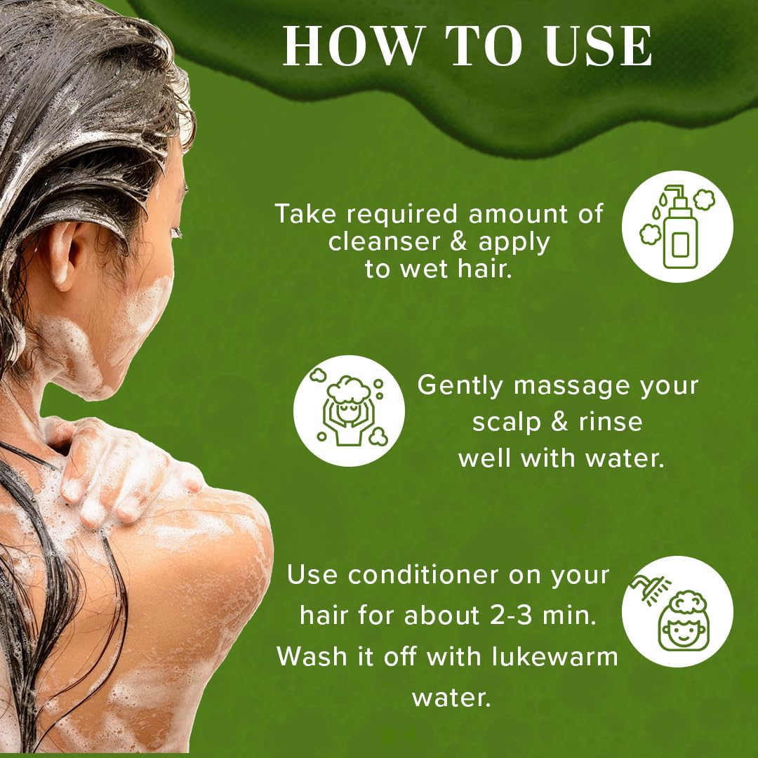 Khadi Natural Amla & Reetha Hair Cleanser & Conditioner Combo | Herbal Shampoo & Conditioner for Scalp Care | Helps Cleanse Hair & Improve Hair Texture | Gentle Herbal Hair Care | Suitable for All Hair Types | 210ml Each - View 3 of 4