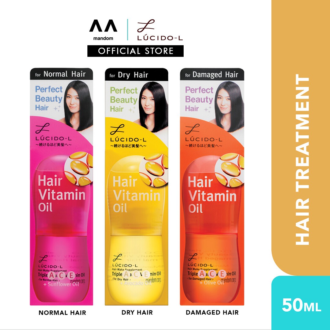 LUCIDO-L Hair Make Supplement Vitamin Oil Dry Hair 50ml (woman hair, hair vitamin, hair women styling)(FROM MALAYSIA) - View 3 of 4