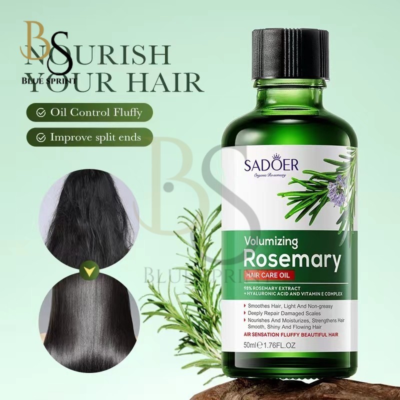 SADOER Rosemary Hair Growth Oil 50ml – Sulfate-Free Scalp Care & Healthy Hair Nourishment by BS(FROM MALAYSIA) - View 4 of 4