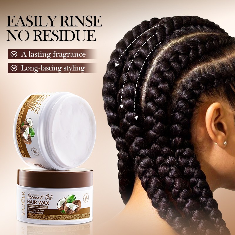 [ROREC] SADOER Nourishing Coconut Oil Hair Wax Long Lasting Styling Volume Lightweight Hold 100g(FROM MALAYSIA) - View 2 of 4