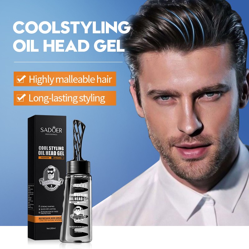 ROREC SADOER Cool Styling Oil Head Gel Strong Shape Styling Quick Drying Styling Refreshing Men Hair Styling Gel 280ml(FROM MALAYSIA) - View 4 of 4