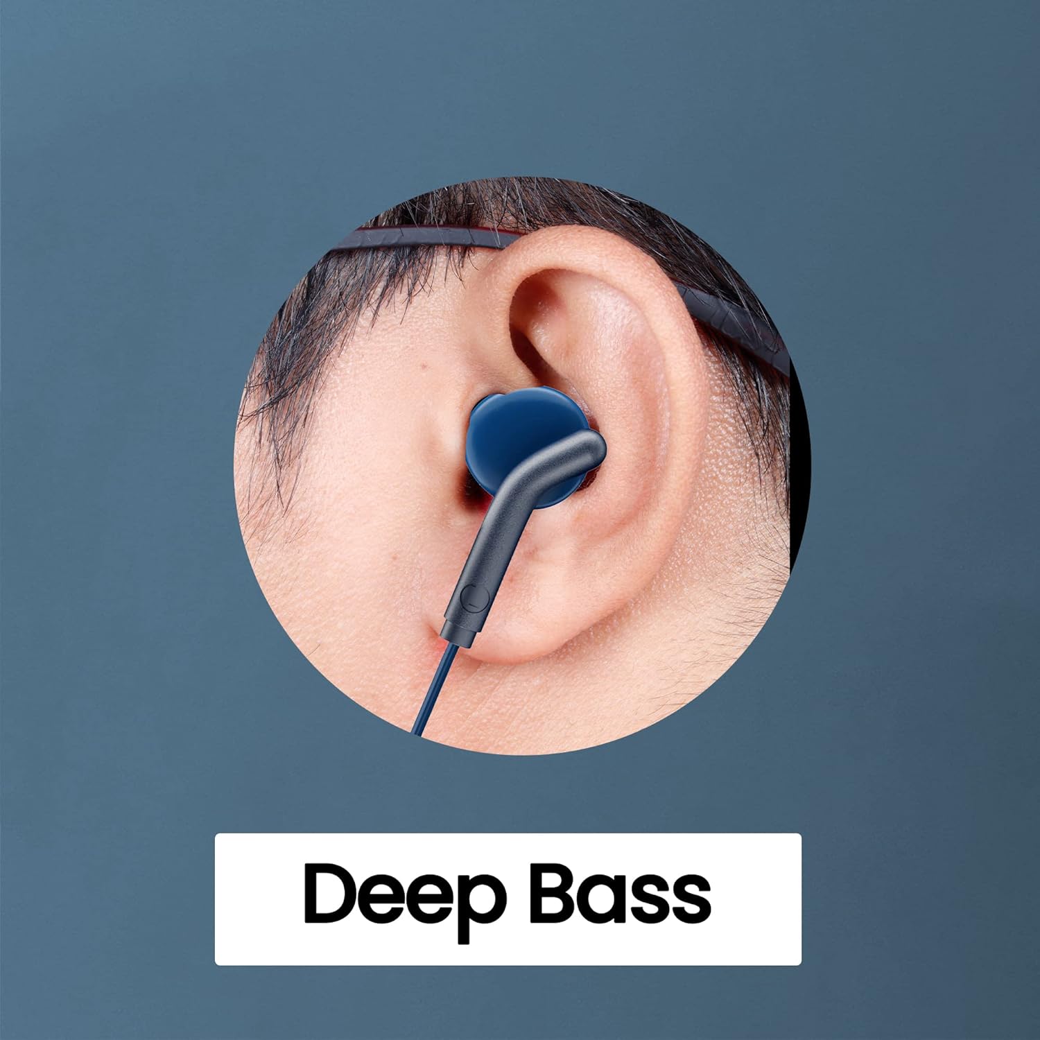 ZEBRONICS Bro 3.5Mm Wired in Ear Earphones, in-Line Mic, Deep Bass, 1.2M Strong and Long Lasting Cable, Light Weight, Compatible with Mobile | Tablet | Laptop (Blue) - View 2 of 4