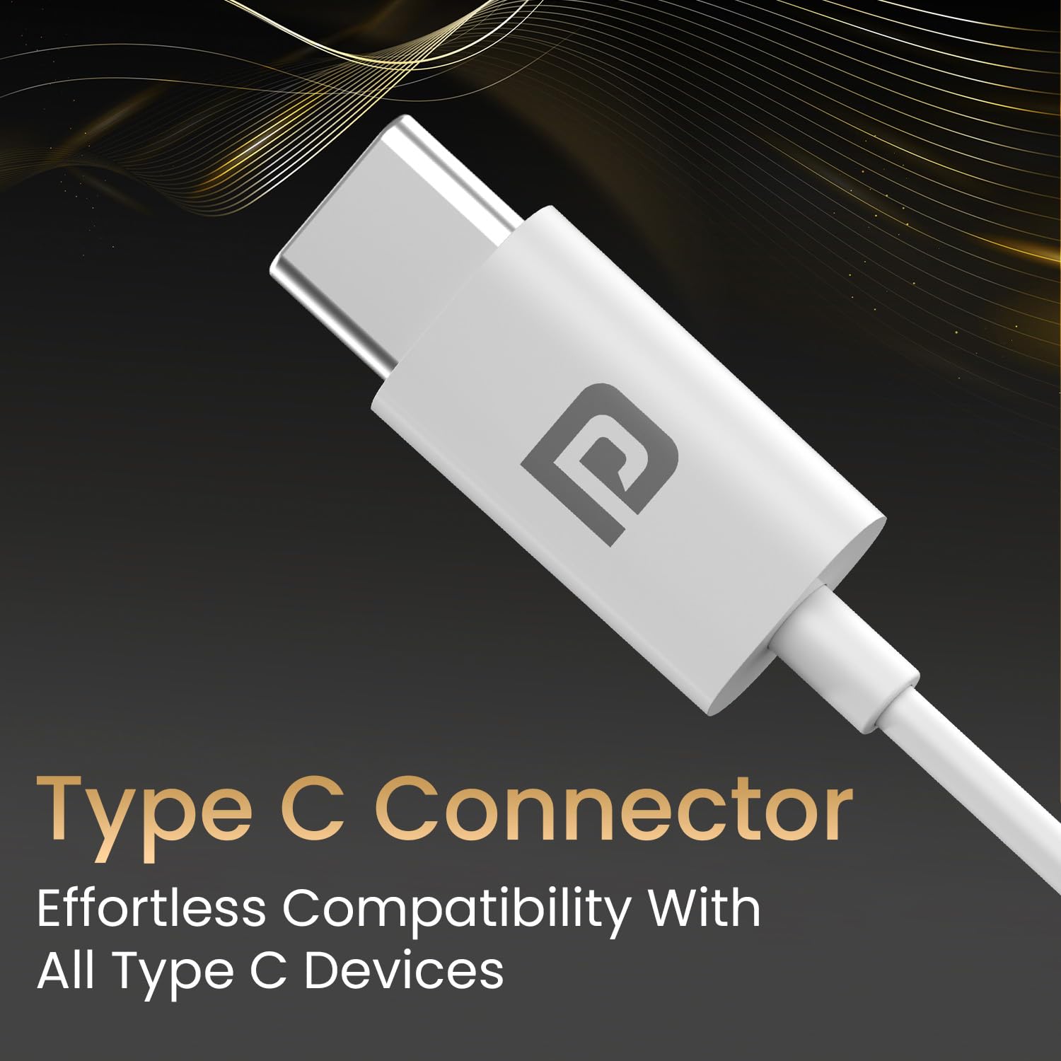 Portronics Conch Theta C in Ear Type C Wired Earphones with in Line HD Mic, Powerful Audio, 14.2mm Driver, Unique Earbuds Design, TPE Anti Tangle Wire, in line Controls, Wide Compatibility(White) - View 5 of 6