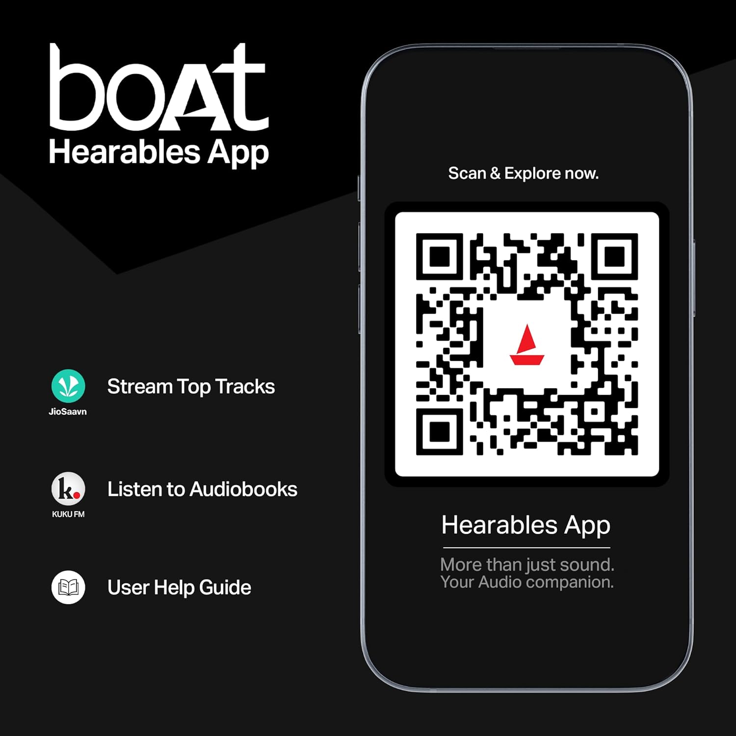 Boat Rockerz 255 Pro+, 60H Battery, Fast Charge, IPX7, Dual Pair,Low Latency,Magnetic Buds, Stream Ad Free Music via App Support, in Ear Bluetooth Neckband, Wireless with Mic Earphones (Cosmic Grey) - View 6 of 6