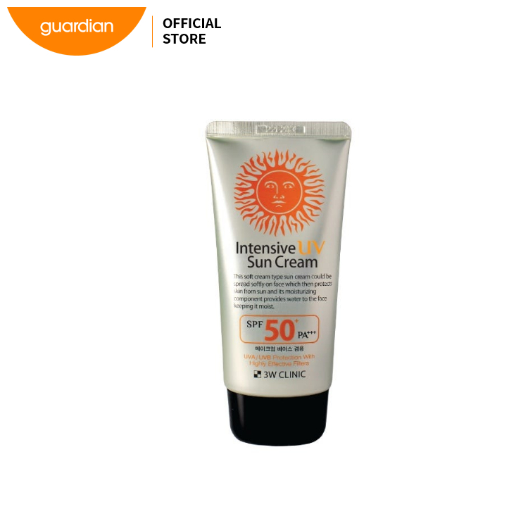 3W Clinic Intensive Sunblock Cream SPF50 PA+++ 70ml High Protection Moisturizing Sunscreen for Daily Use with Lightweight Non Greasy Formula No White Cast Suitable for All Skin Types - View 2 of 3