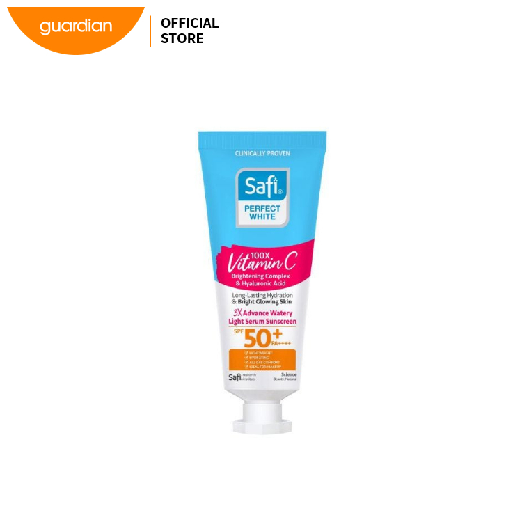 Safi Perfect White 3X Advanced Watery Serum Sunscreen SPF50 PA+++ 25g Lightweight Brightening Formula with Hydration Boost Fast Absorbing Non Sticky Finish for Daily UV Protection All Skin Types - View 2 of 3