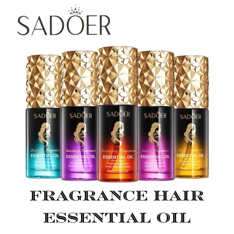 SADOER Hair Care Essential Oil with Repair Non-Greasy and Persistent Fragrance (40ml) Soft and nourishing hair care-Glossy 40ml(FROM MALAYSIA) - View 4 of 4