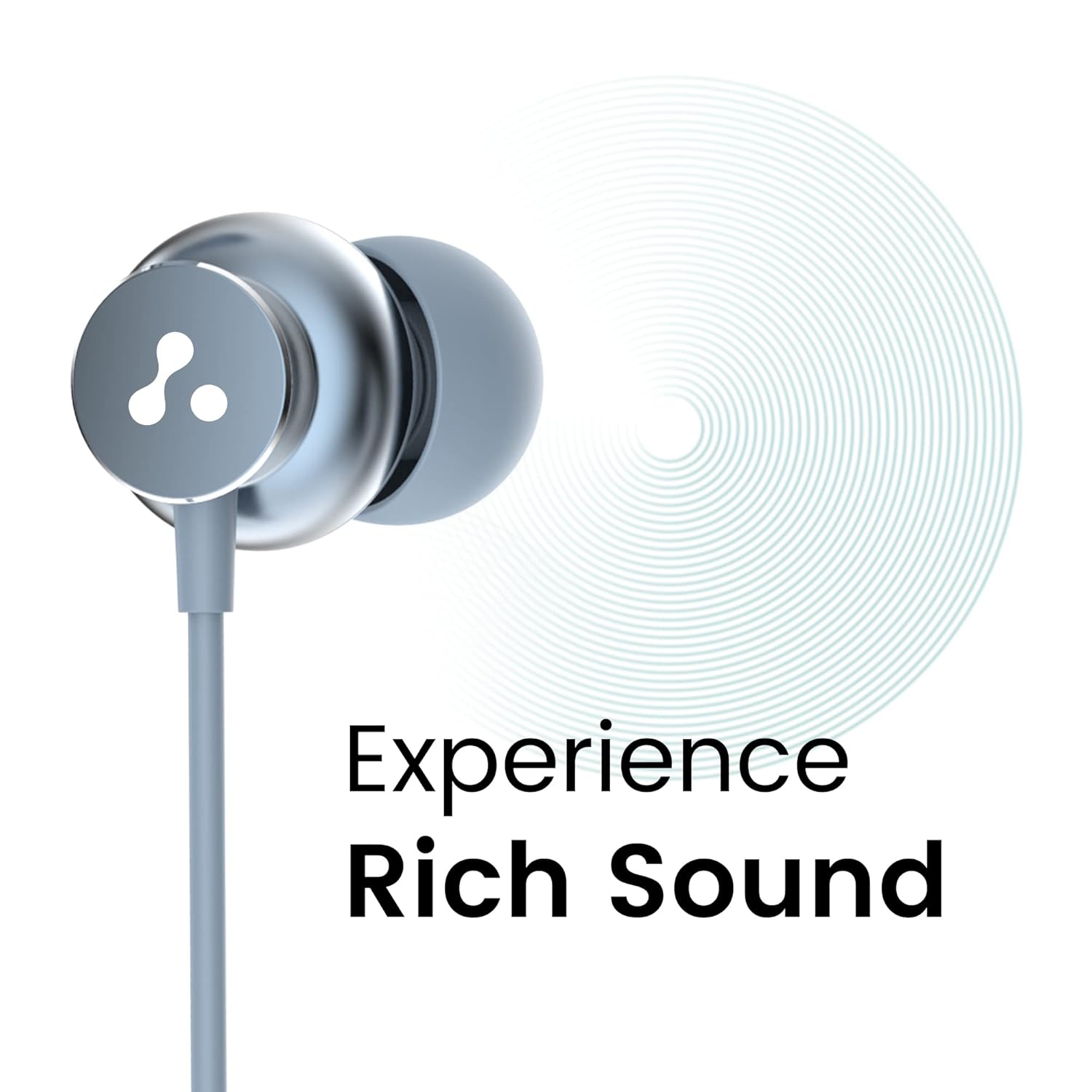 Ambrane Stringz 38 Wired Headphones with Mic, Powerful HD Sound with High Bass, Tangle Free Cable, Comfort in Ear Fit, 3.5mm Jack (Space Grey) - View 5 of 5