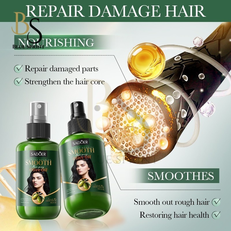 Sadoer olive oil hair spray 155ml-olive oil spray for smooth, nourishing & oil control hair by BS(FROM MALAYSIA) - View 2 of 4