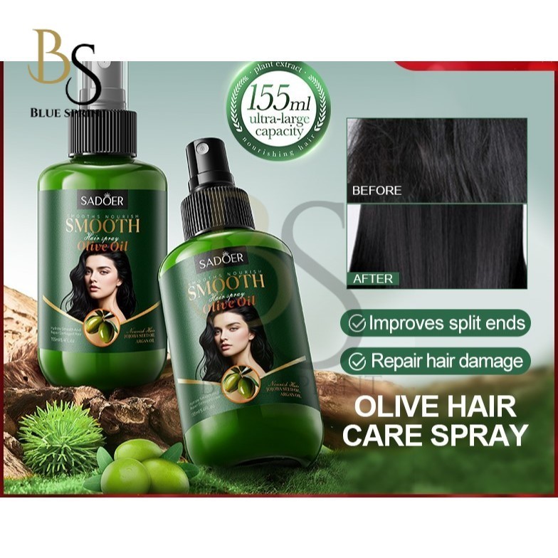 Sadoer olive oil hair spray 155ml-olive oil spray for smooth, nourishing & oil control hair by BS(FROM MALAYSIA) - View 4 of 4