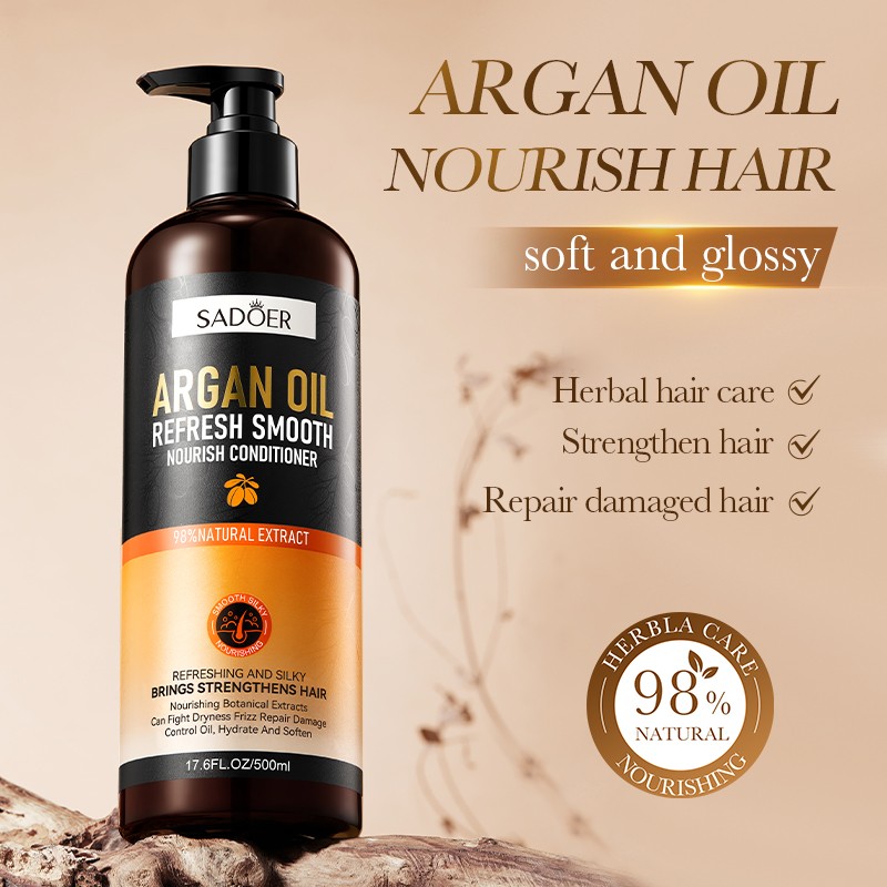 ROREC SADOER Argan Oil Full Range All Series Smooth Anti-Dandruff Anti-Itch Oil Control Scalp Repairs Dryness-Shampoo 500ml(FROM MALAYSIA) - View 2 of 4