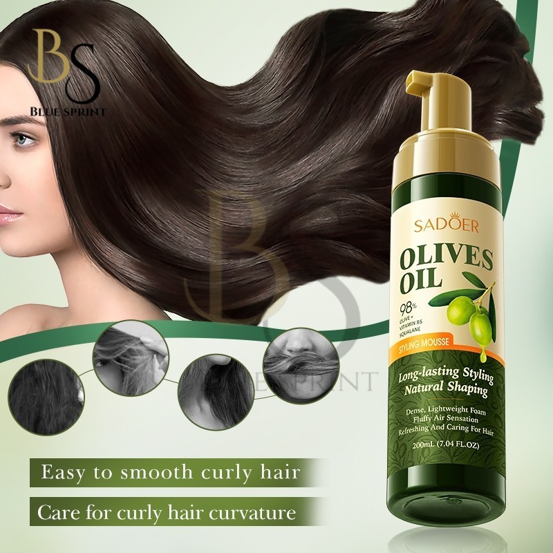 SADOER Olive Oil Styling Mousse – 98% Olive Formula for Natural, Long-Lasting Hold Suitable for Men & Women by BS(FROM MALAYSIA) - View 2 of 4