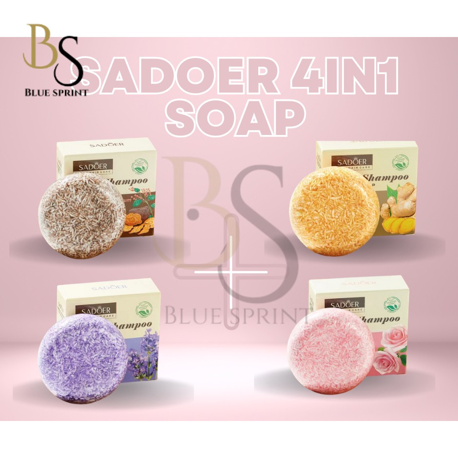 Herbal Hair soap-anti-dandruff & exfoliating herbal soap with ginger, rose, lavender & plant oils by BS-Lavender(FROM MALAYSIA) - View 3 of 3
