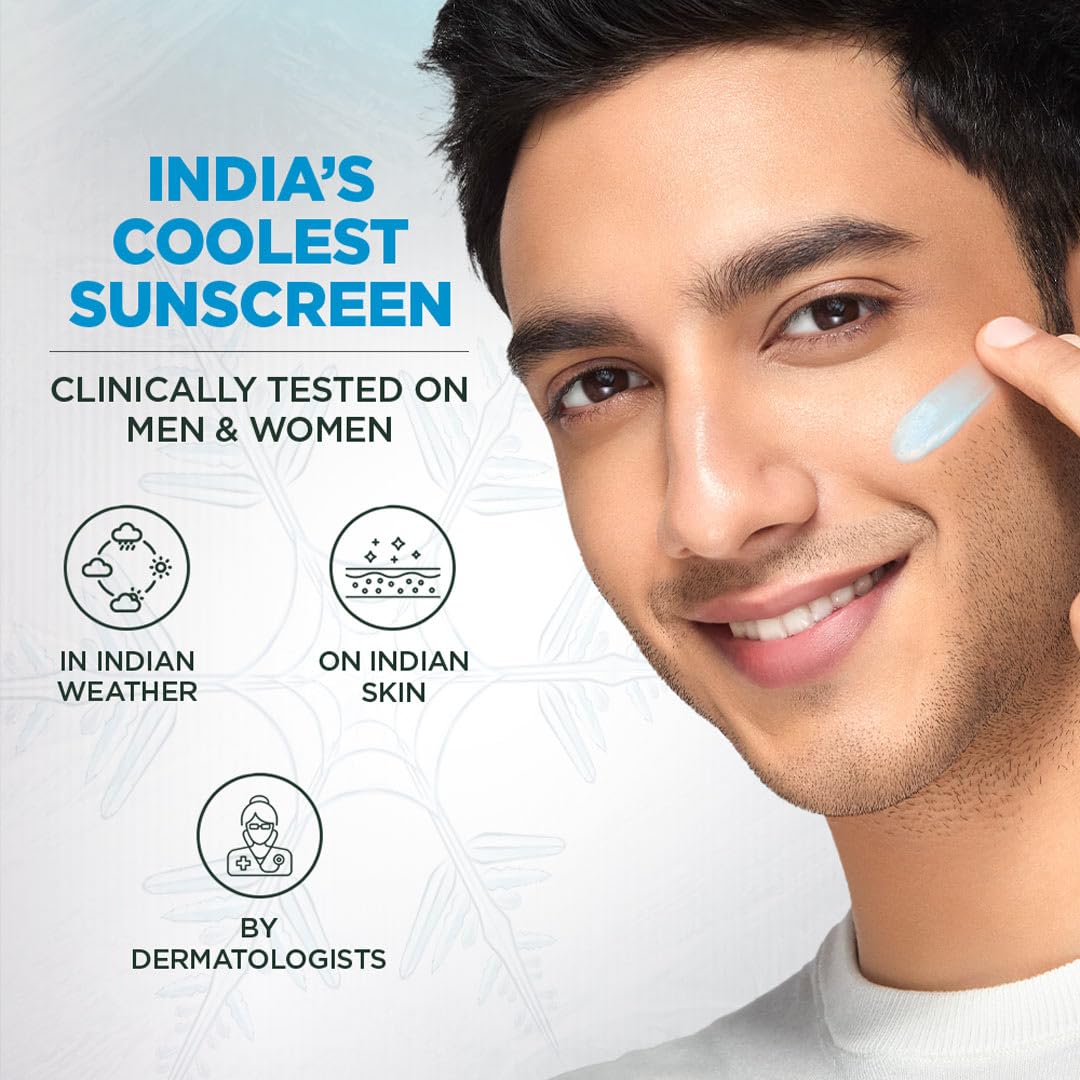 Garnier Super UV Cooling Watergel Sunscreen SPF 50 PA++++ | Instant Cooling & 8-hr freshness |Lightweight gel |No white cast |Suitable for oily dry sensitive & combination skin | For men & women,30ml - View 3 of 6