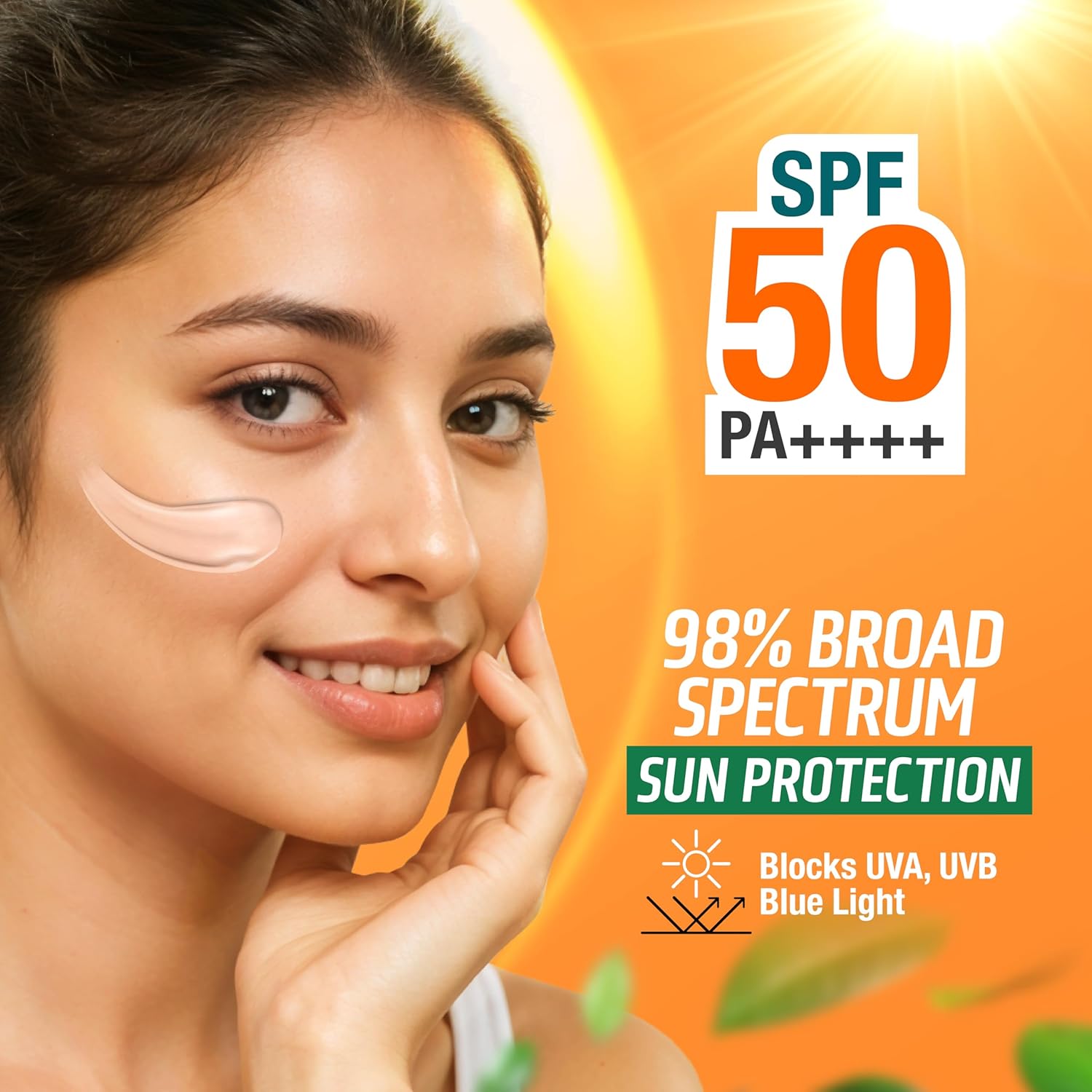 Himalaya Sun Protect+ Ultra Light Sunscreen | 90% Natural Origin Ingredients | In vivo tested SPF 50 PA++++ | Dermatologically tested for all skin types | No white cast | Sweat Resistant | 30g - View 4 of 6