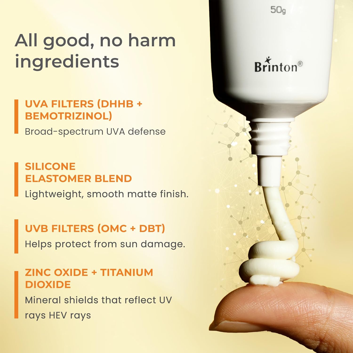 UV Doux Silicone Sunscreen Gel SPF 50 PA+++|India’s No.1 Dermatologist Recommended Brand|Invitro,In-Vivo Tested|UVA/UVB Protection, Benzene Free|No White Cast |Oily & Acne-Prone Skin |50 g - View 2 of 6