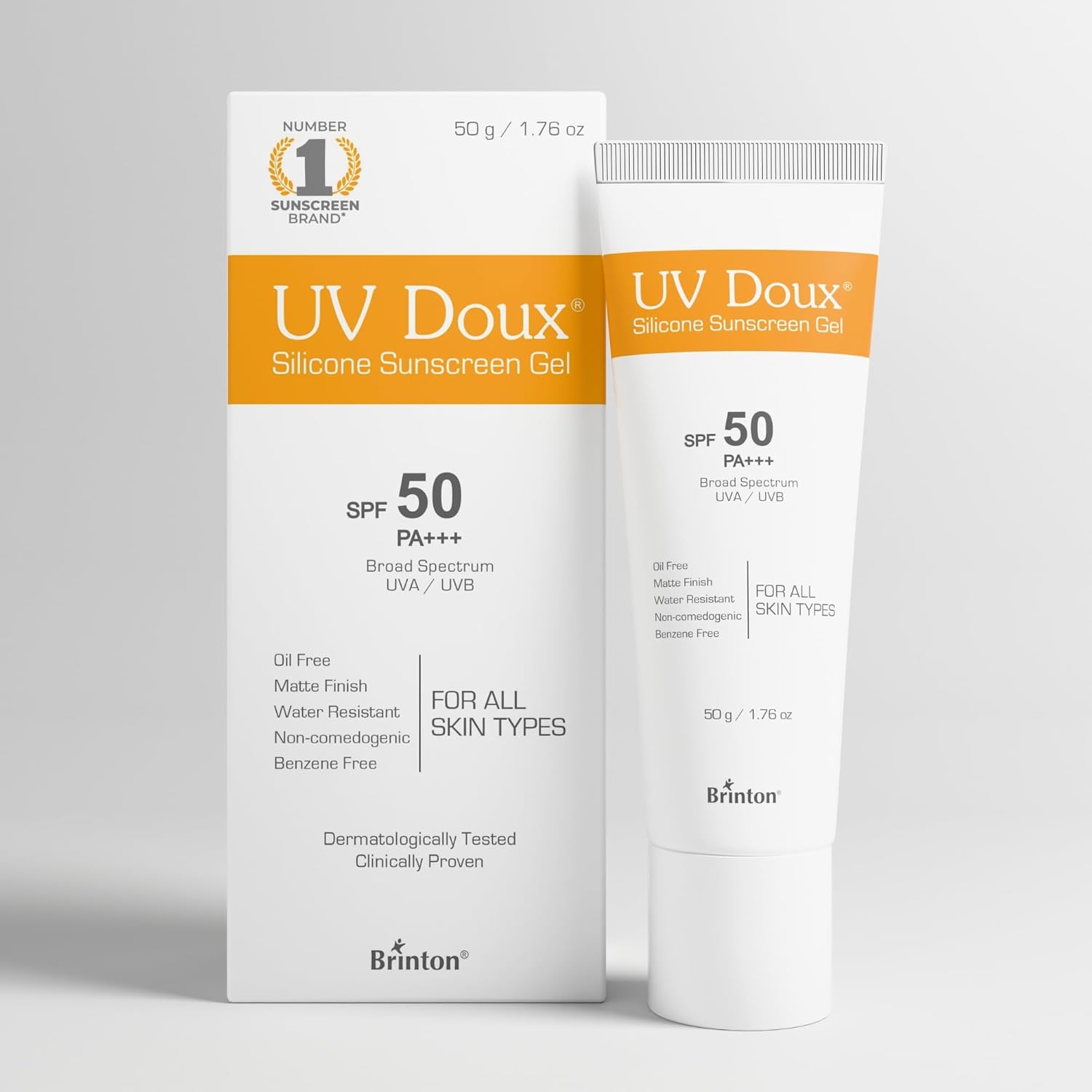 UV Doux Silicone Sunscreen Gel SPF 50 PA+++|India’s No.1 Dermatologist Recommended Brand|Invitro,In-Vivo Tested|UVA/UVB Protection, Benzene Free|No White Cast |Oily & Acne-Prone Skin |50 g - View 6 of 6