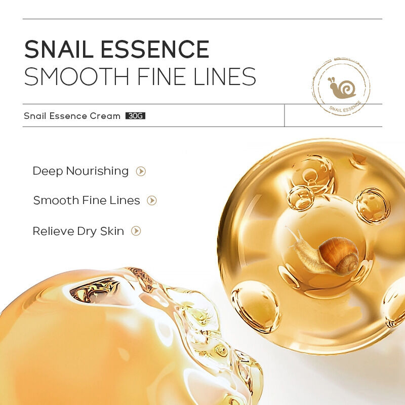 LAIKOU Snail Collagen Vitamin C Face Cream Moisturizing Hydrating Whitening Anti-Wrinkle Rejuvenating Skin Care Facial Cream Brightening Soft Smooth Elasticity Daily Skincare Treatment Beauty Facial Cream - View 3 of 3
