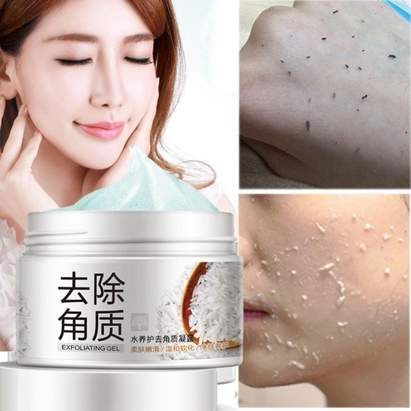 BIOAQUA White Rice Exfoliating Gel Scrub – Face Scrub 140g, Removes Dead Skin, Brightens, Smooths, Hydrates, Gentle, Pore-Cleansing, Softening, Nourishing, Skin-Friendly, Daily Use, Revitalizing, Refreshing, Radiant Skin - View 3 of 3