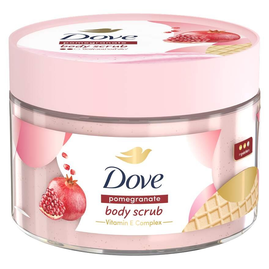 Dove Body Scrub Pomegranate Seeds and Shea Butter Exfoliating Polish Hydrating Smoothing Gentle Skin Care Moisturizing Cream Body Treatment for Soft Glowing Skin All Skin Types - View 3 of 3