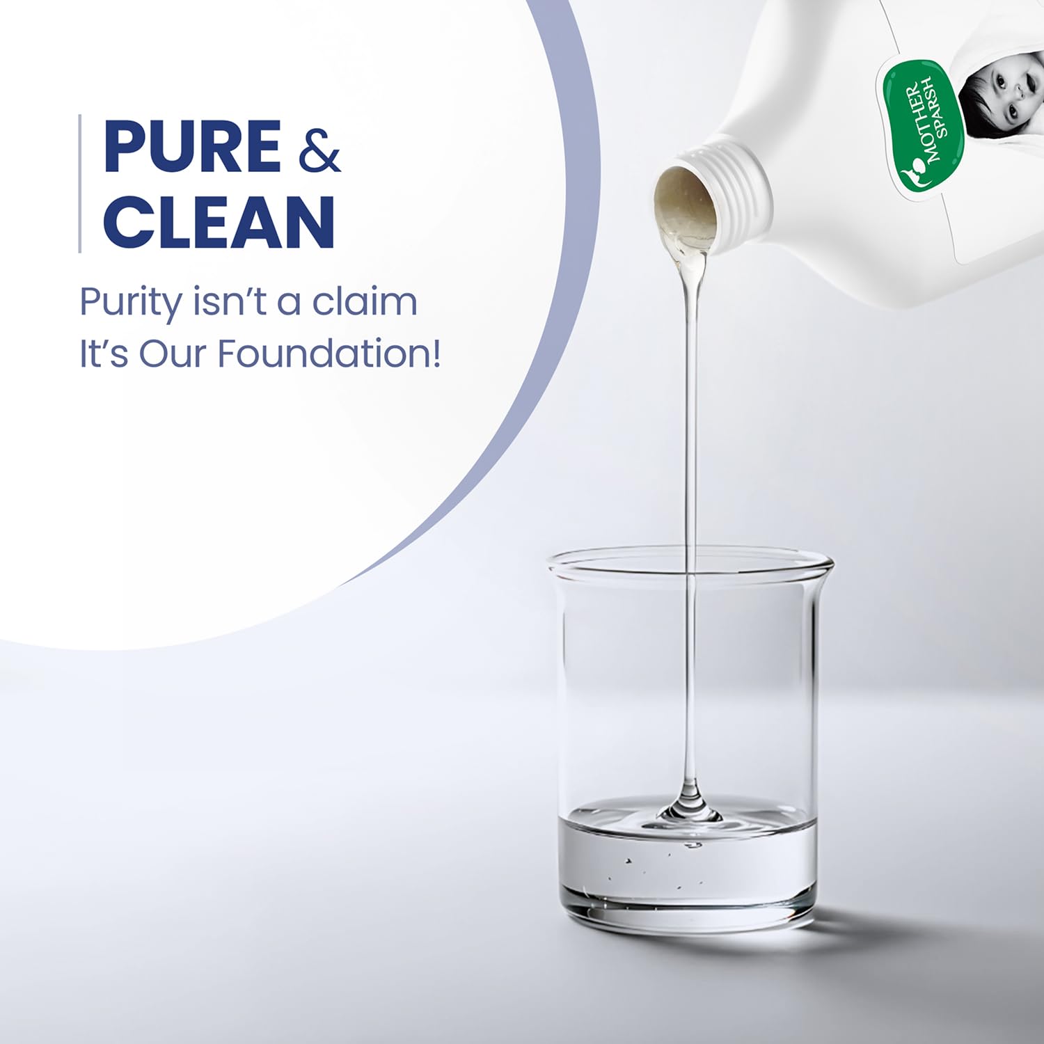 Mother Sparsh Natural Care Baby Wash & Shampoo-200ml | Baby Head to Toe Wash | Tear Free Formula With Organic Coconut Oil, Calendula & Avocado | Suitable for Newborn Sensitive Skin - View 3 of 6