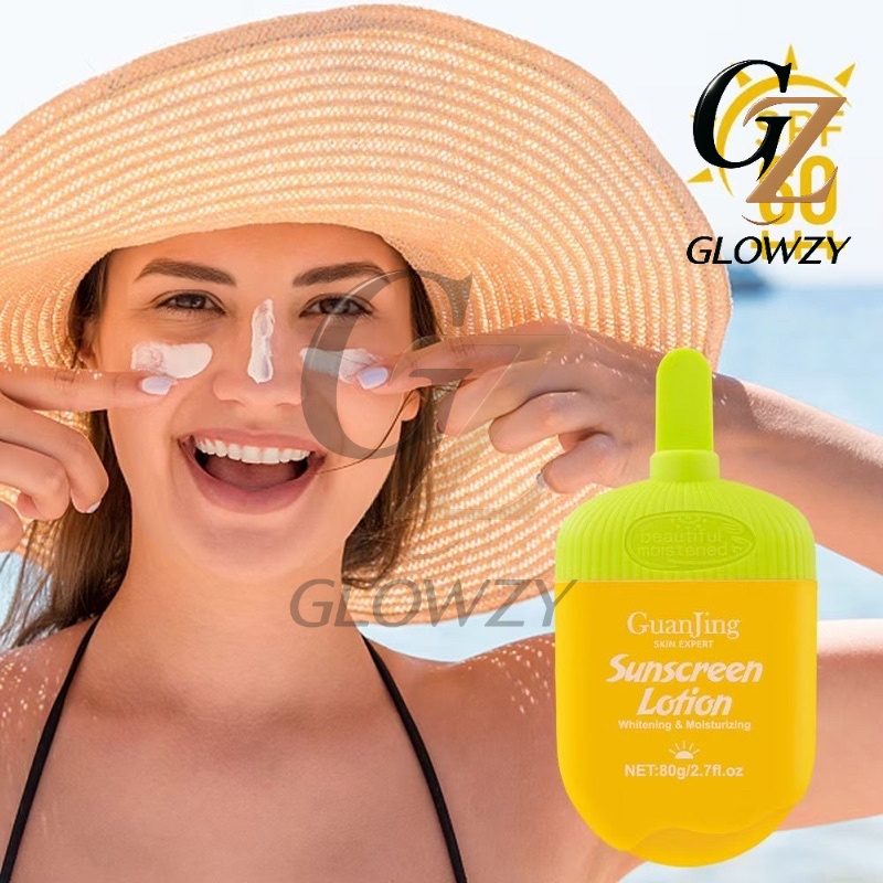 Guanjing Sunscreen Lotion 70ml SPF60 Plus PA+++ UV Sunblock Cream Daily Protection Lightweight Moisturizing Non Greasy Face Body Sun Care High Protection Outdoor Use by GLOWZY - View 3 of 3