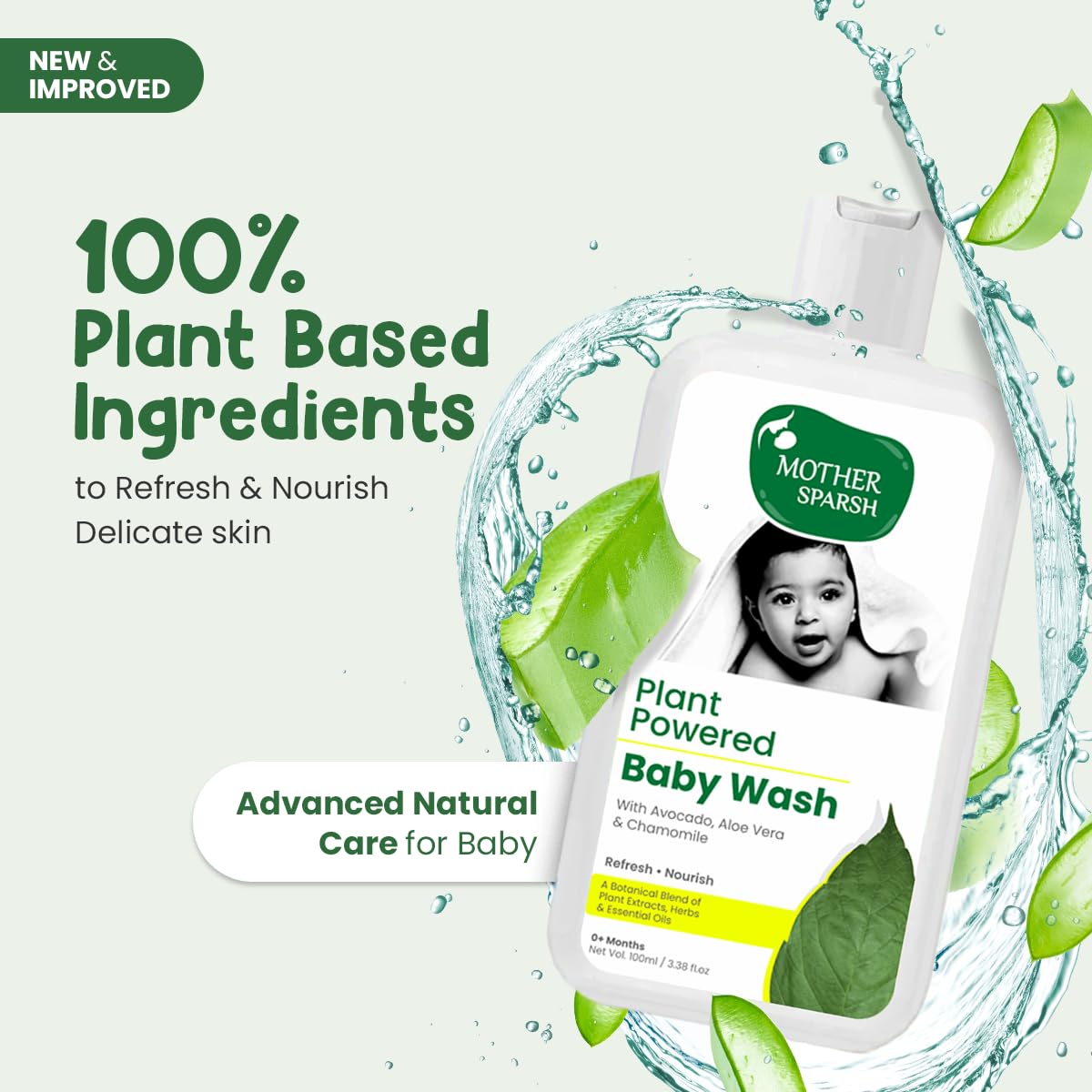 Mother Sparsh Plant Powered Natural Hydrating Baby Wash With Avacado Oil & Coconut - 100 ml - View 5 of 5