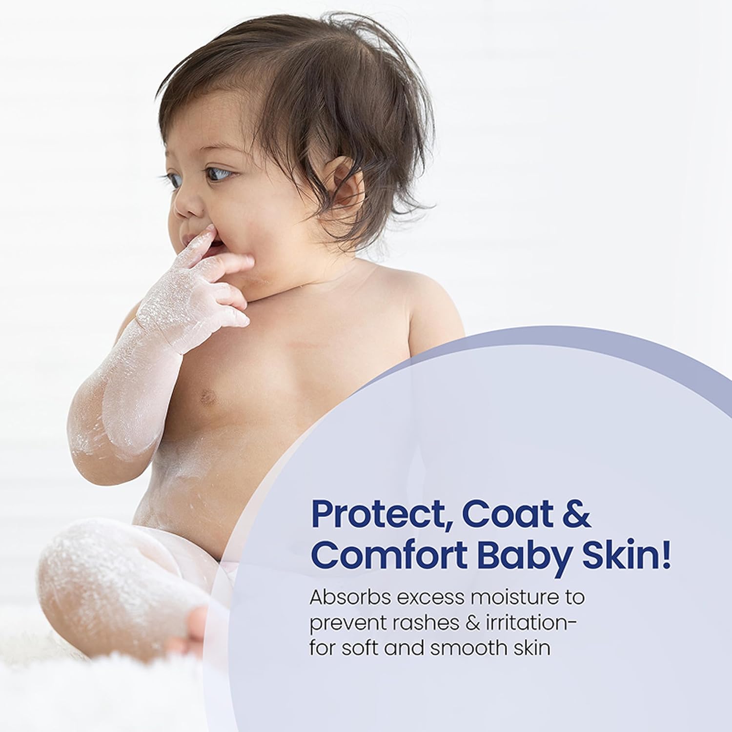Mother Sparsh Natural Care Baby Dusting Powder-200g | Talc-Free Baby Powder with Arrowroot & Zinc Oxide | Suitable for Newborns Sensitive Skin | For All Skin Types - View 4 of 5