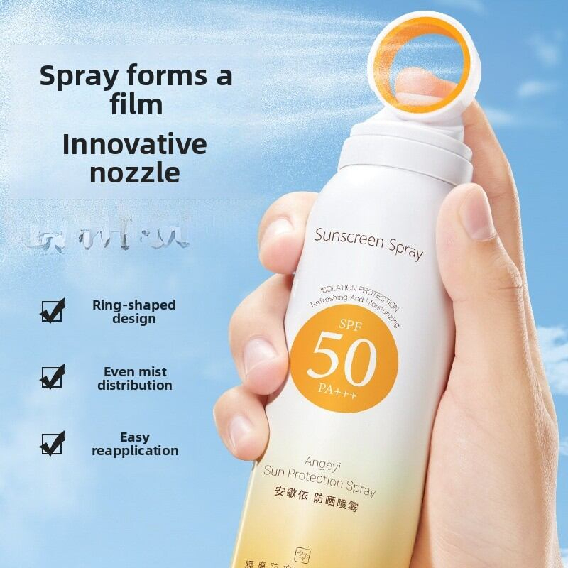 Angeyi Whitening Sunscreen Spray SPF50 Plus Waterproof Sweatproof UV Protection Lightweight Full Body Use Sun Mist for Men and Women Daily Outdoor Skin Care Sunblock - View 3 of 3