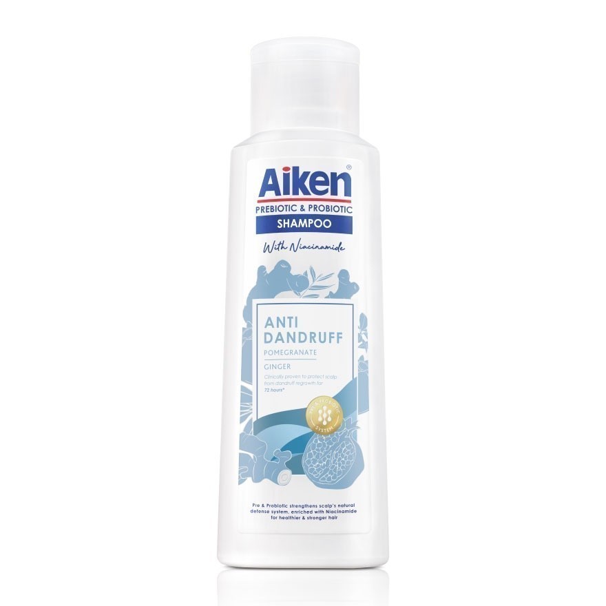 AIKEN Prebiotic & Probiotic Shampoo Anti Dandruff 350g - Clinically Proven To Protect Scalp From Dandruff For 72 Hours(FROM MALAYSIA) - View 3 of 4