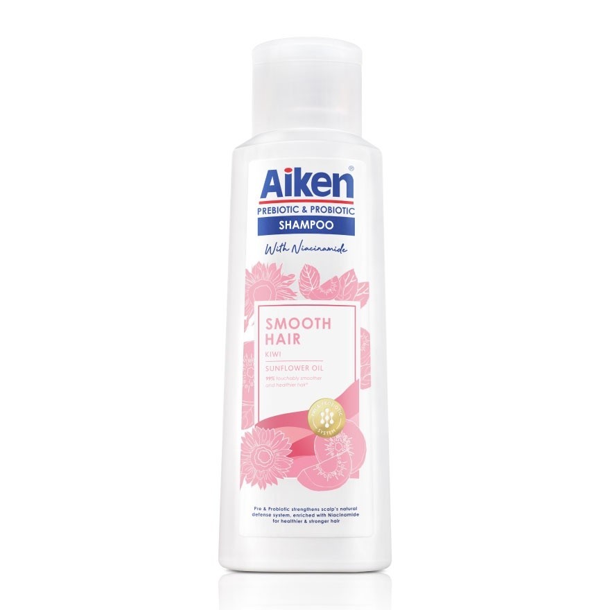 AIKEN Prebiotic & Probiotic Shampoo Smooth Hair 350g - 99% Touchably Smoother and Healthier Hair(FROM MALAYSIA) - View 3 of 3