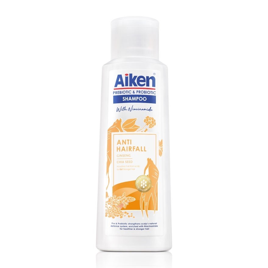 AIKEN Prebiotic & Probiotic Shampoo Anti Hairfall 350g - Nourishes Hair From Scalp For 10x Stronger Hair(FROM MALAYSIA) - View 3 of 4