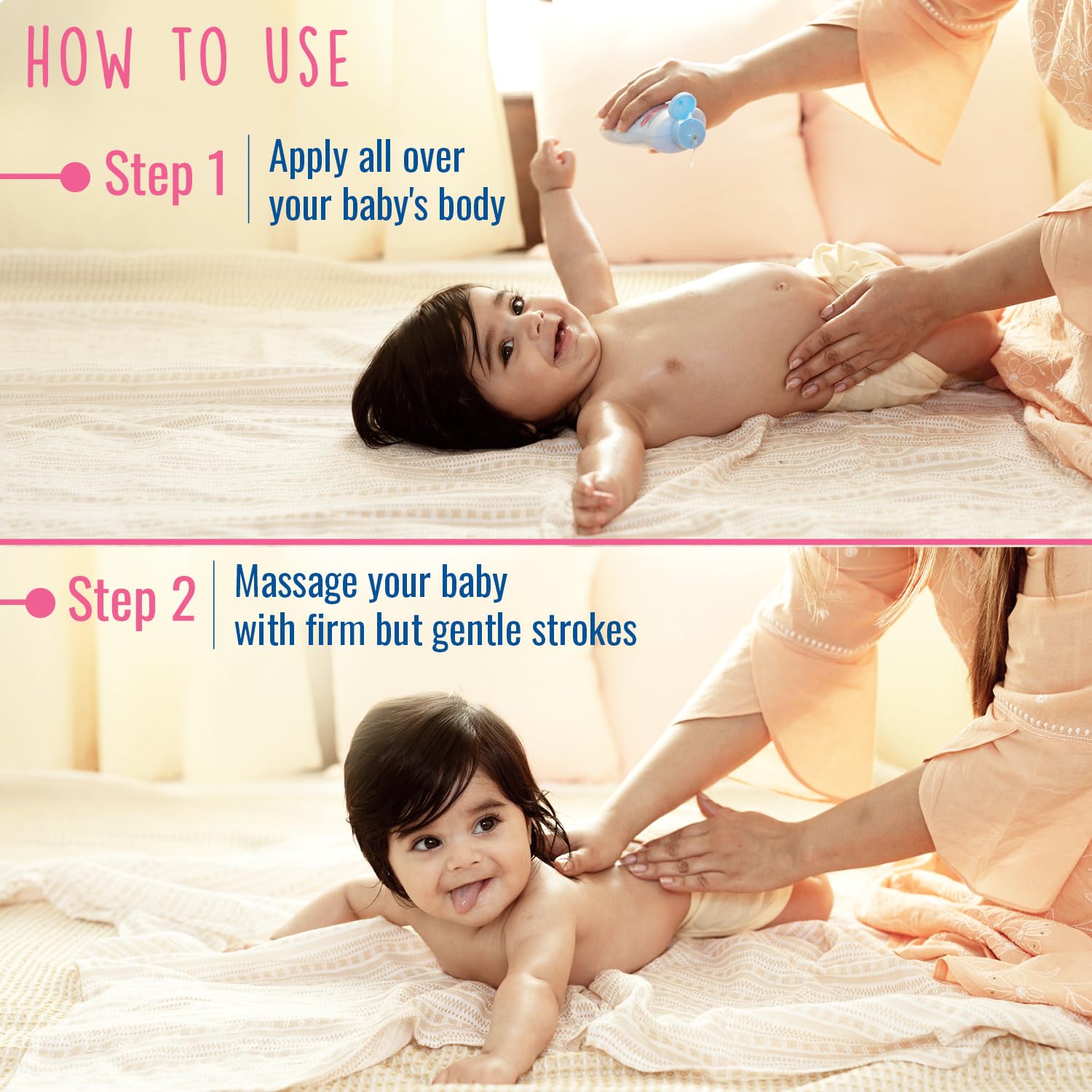 Parachute Advansed Baby Massage Oil for New Born| 100% Virgin Coconut Oil | Clinically Proven for Better Growth| Vitamin E & F| 400 Ml - View 2 of 6