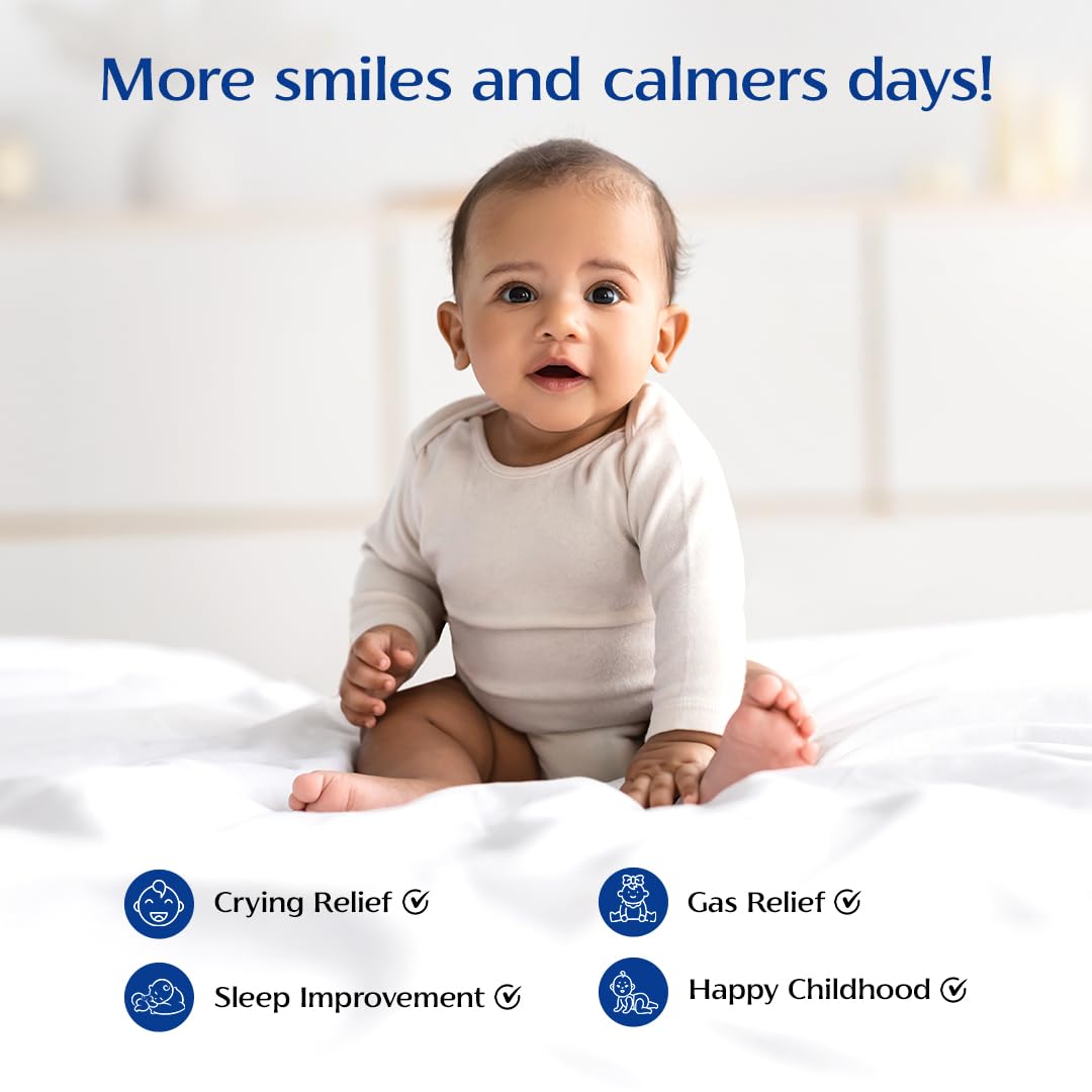 Woodward's Tummy Roll On for Baby, Colic Relief | Indigestion & Gas with Hing & Saunf Oil | 100% Ayurvedic - 40ml - View 5 of 9