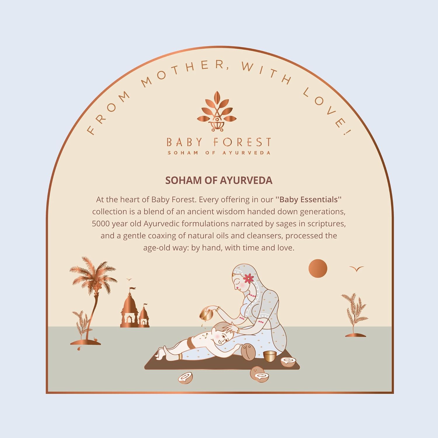 Baby Forest Narial Tailam Organic Cold Pressed Coconut Oil for Baby Skin & Hair Care | 100% Natural & Ayurvedic | Derma Safe & Cruelty-Free | Coconut Oil for Newborn Massage | 200ml Pack of 1 - View 2 of 8