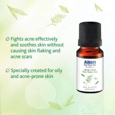 AIKEN 100% PURE TEA TREE OIL 10ML(FROM MALAYSIA) - View 3 of 4
